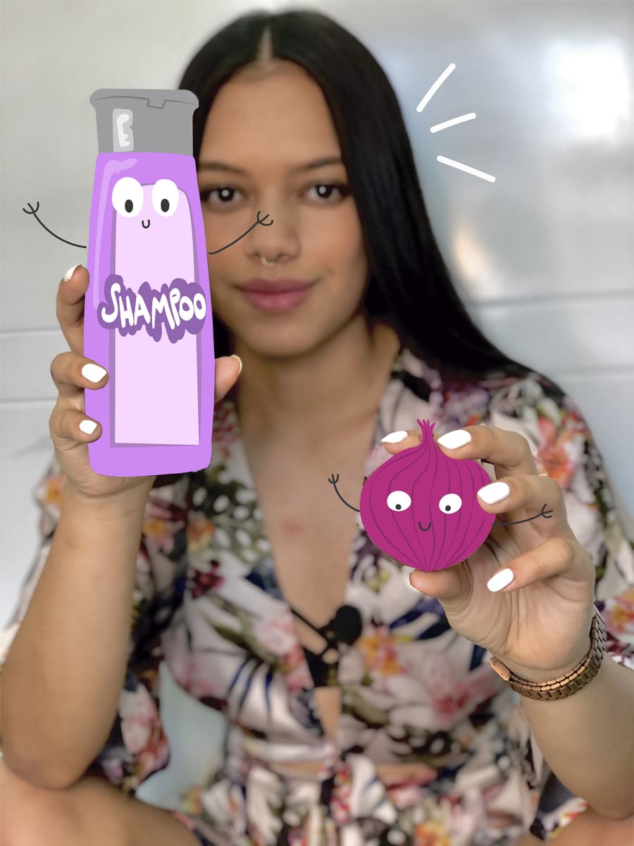 aprende cómo usar el shampoo de cebolla para el cuidado capilar