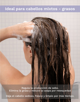 Shampoo antigrasa y anticaspa