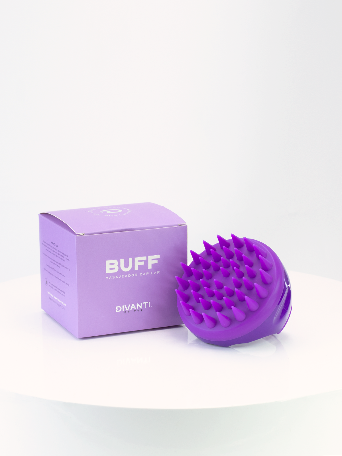 Buff masajeador de color purpura