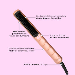 Cepillo Alisador Rose Gold PYT | Tienda Online de Planchas, Secadores y Accesorios