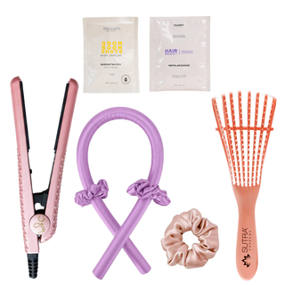 Kit Rizador Back to School mini plancha - Oro rosa PYT | Resaltamos Tu Belleza a través De Tu Cabello