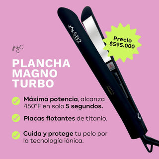 Plancha titanio Magno Turbo - PYT | Resaltamos Tu Belleza a través De Tu Cabello