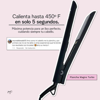 Plancha titanio Magno Turbo - PYT | Resaltamos Tu Belleza a través De Tu Cabello