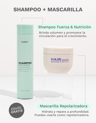 Dúo shampoo y mascarilla PYT | Resaltamos Tu Belleza a través De Tu Cabello