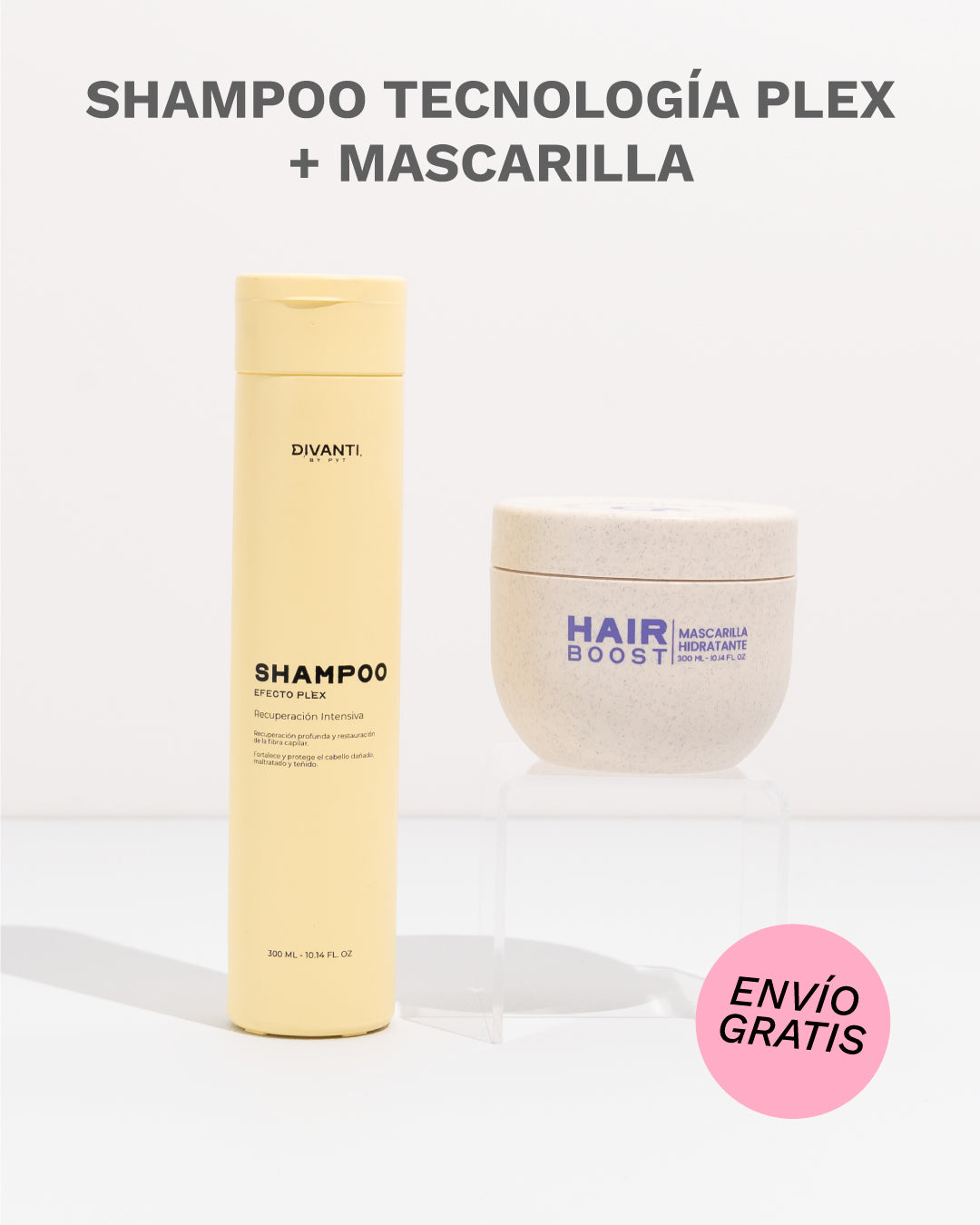 Dúo shampoo y mascarilla - Shampoo efecto plex PYT | Resaltamos Tu Belleza a través De Tu Cabello