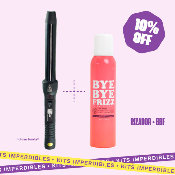 Kit rizador juvenil + termoprotector + Funda + Soporte PYT | Resaltamos Tu Belleza a través De Tu Cabello