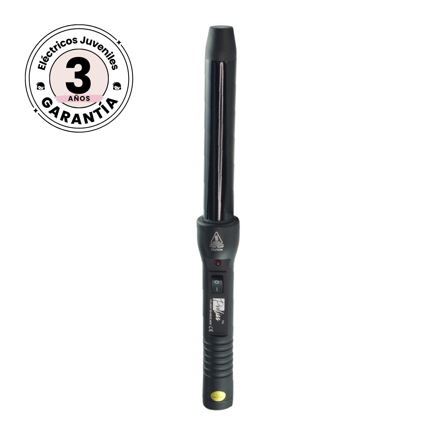 Rizador 25mm Juvenil Black PYT | Tienda Online de Planchas, Secadores y Accesorios