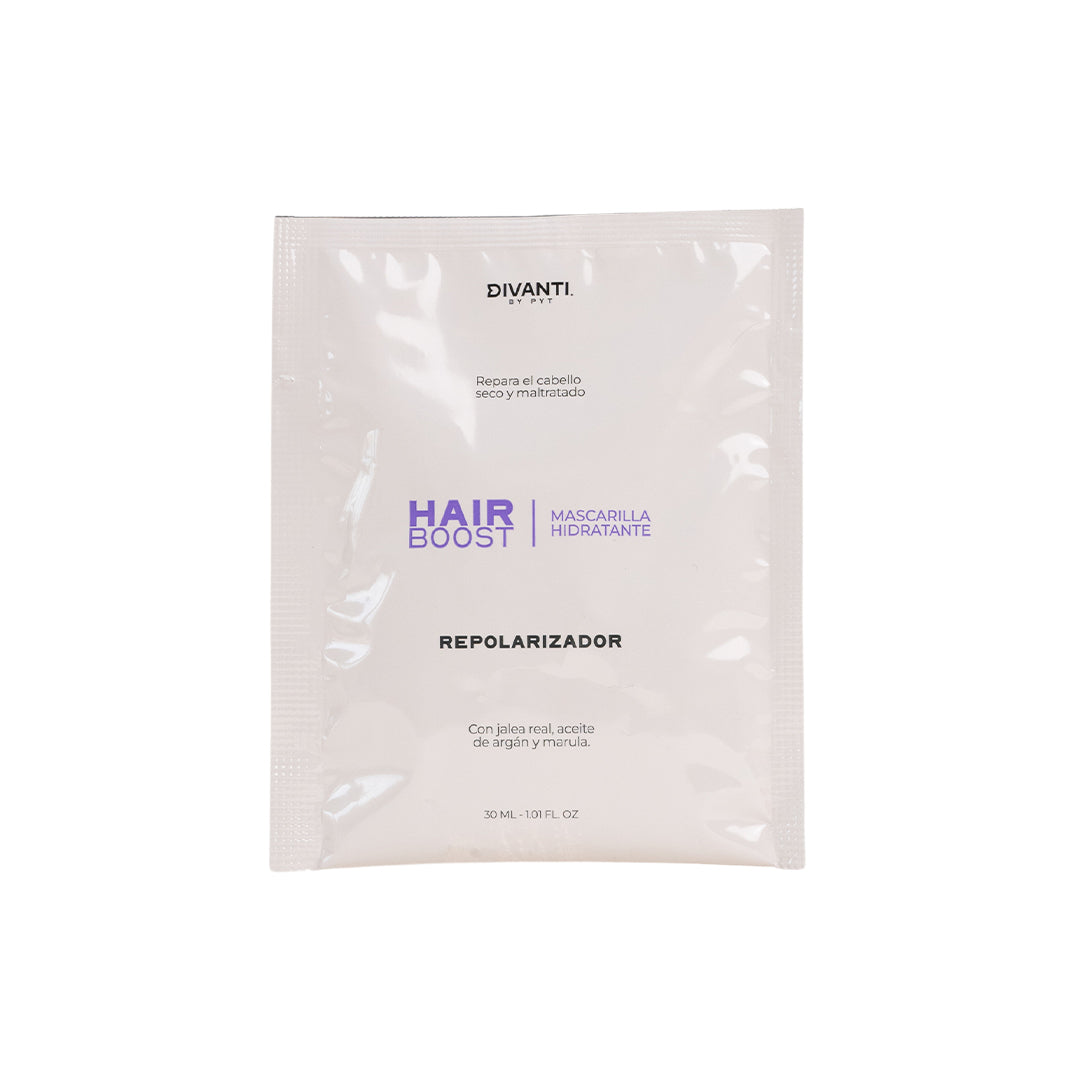 Sachet Mascarilla Hair Boost PYT | Resaltamos Tu Belleza a través De Tu Cabello