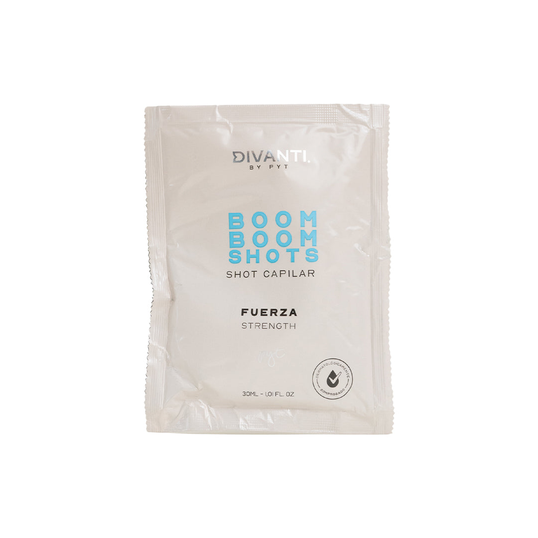 Boom Boom Shot Fuerza - Sachet PYT | Resaltamos Tu Belleza a través De Tu Cabello