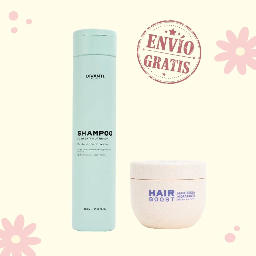 Dúo shampoo y mascarilla - Shampoo fuerza y nutrición