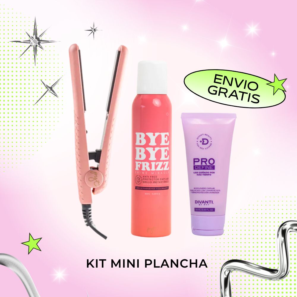 Kit Mini Plancha y prodefine PYT | Resaltamos Tu Belleza a través De Tu Cabello